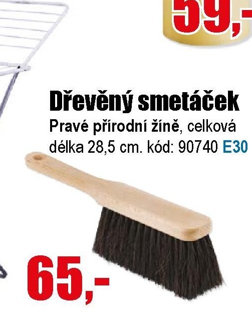 Dřevěný smetáček