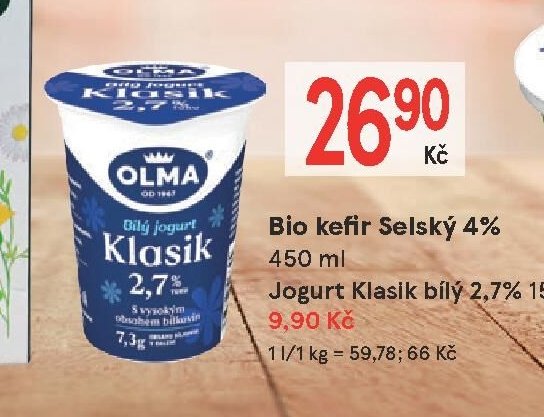 Jogurt Klasik bílý 2,7% 150 g
