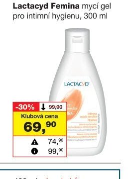Lactacyd Femina mycí gel pro intimní hygienu, 300 ml