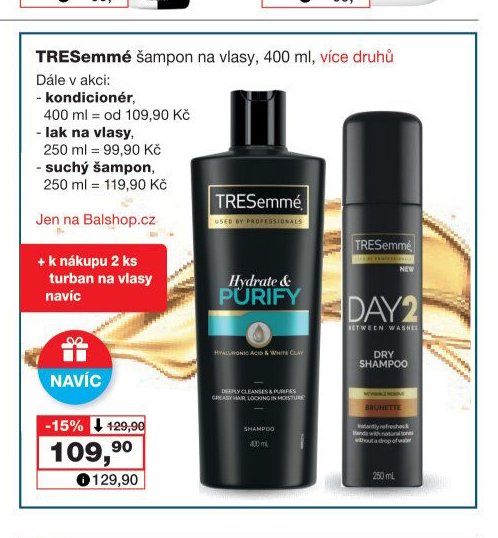 TRESemmé šampon na vlasy, 400 ml, více druhů