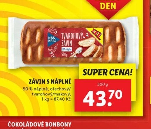 Závin s náplní Náš kraj