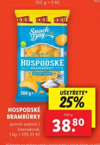 Snack Day Hospodské brambůrky - Lidl akcniletaky.com