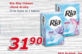 Vložky dámské slipové Ria