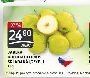 JABLKA GOLDEN DELICIUS SKLÁDANÁ (CZ/PL) 1 kg