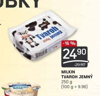 Milkin Tvaroh jemný 250 g