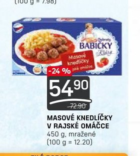 Masové knedlíčky v rajské omáčce