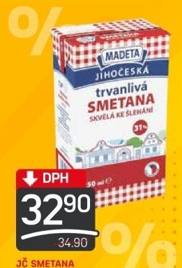 JČ smetana ke šlehání 31%