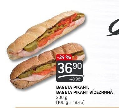 BAGETA PIKANT, BAGETA PIKANT VÍCEZRNNÁ