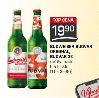 BUDWEISER BUDVAR ORIGINAL / BUDVAR 33