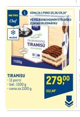 Tiramisu Metro Chef