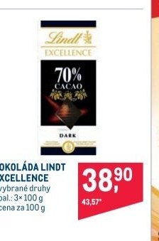 Čokoláda Lindt Excellence