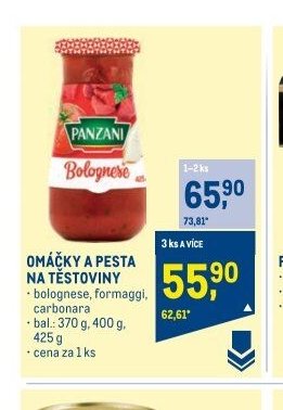 OMÁČKY A PESTA NA TĚSTOVINY