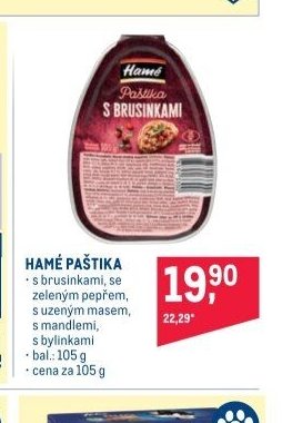 HAMÉ PAŠTIKA