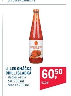 J-LEK OMÁČKA CHILLI SLADKÁ