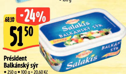 Balkánský sýr Président