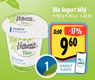 Bílý jogurt Bio Nature'