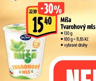 Dezert Tvarohový mls Míša Olma