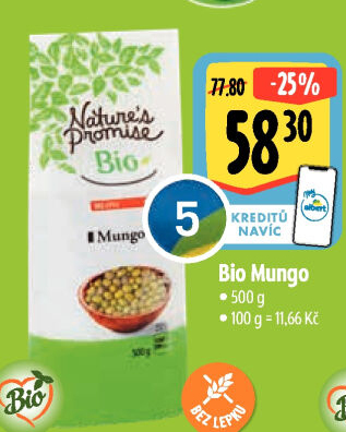 Fazole mungo bio Nature'