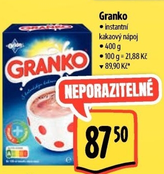 Instantní kakao Granko Orion