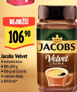 Instantní káva Jacobs Velvet