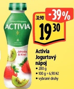 Jogurtový nápoj Activia Danone