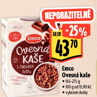 Kaše ovesná Emco