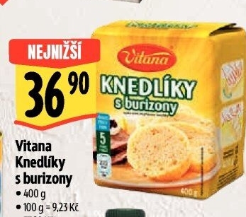Knedlíky v prášku s burizony Vitana