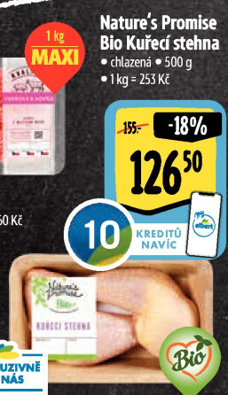 Kuřecí stehna bio Nature'