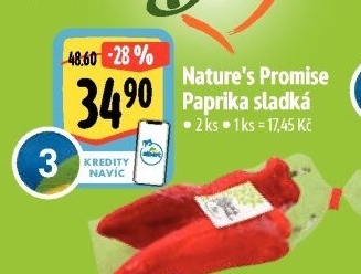 Paprika červená bio Nature'