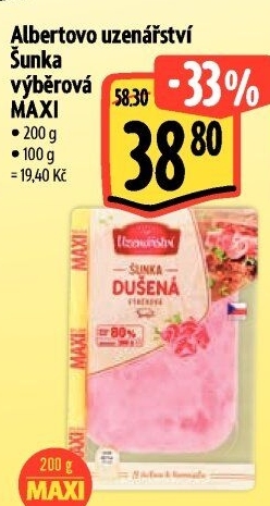 Šunka výběrová dušená Albertovo uzenářství