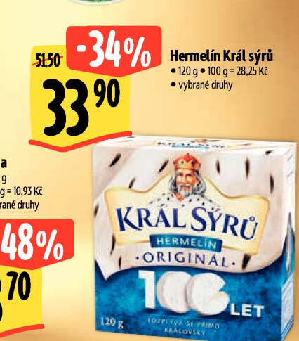 Sýr Hermelín Král sýrů