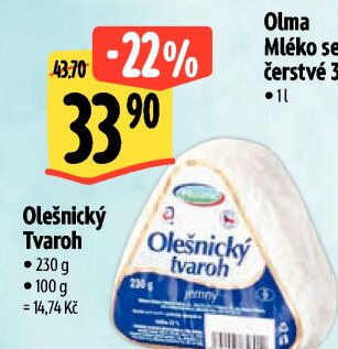 Tvaroh Olešnický Moravia