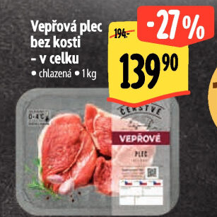 Vepřová plec bez kosti Albert