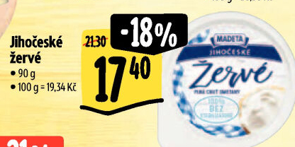 Žervé Jihočeské Madeta