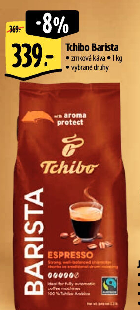 Zrnková káva Barista Tchibo