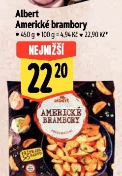 Brambory americké mražené Albert Quality