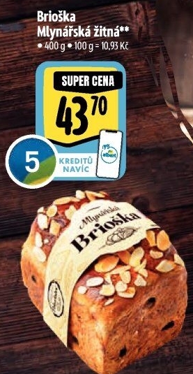 Brioška Mlynářská žitná Albert