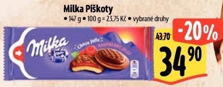 Čokopiškoty Milka