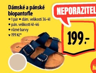Dámské biopantofle