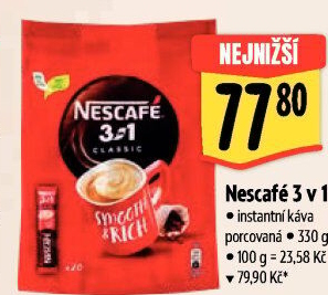 Instantní káva porcovaná 3v1 Nescafé