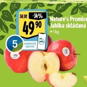 Jablka bio Nature'