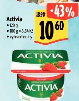 Jogurt ochucený Activia Danone