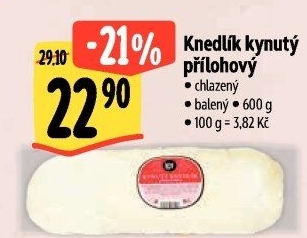 Knedlík houskový kynutý Lef