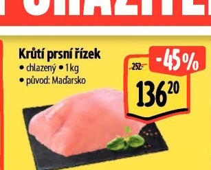 Krůtí prsní řízky