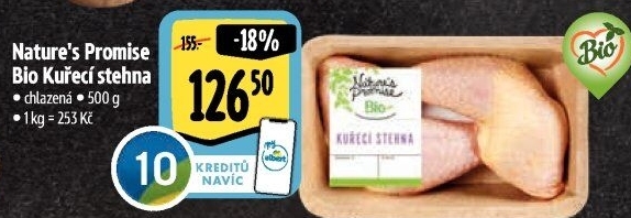 Kuřecí stehna bio Nature'