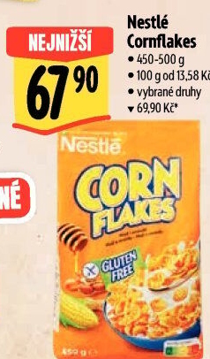 Lupínky kukuřičné Corn Flakes Nestlé