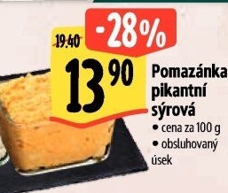 Pikantní sýrová pomazánka