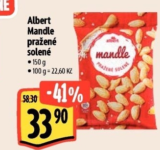 Pražené mandle Albert