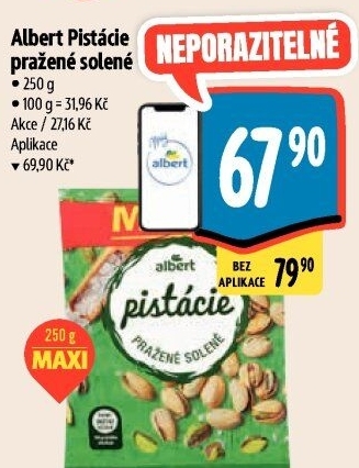 Pražené pistácie Albert