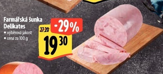 Šunka farmářská delikates výběrová